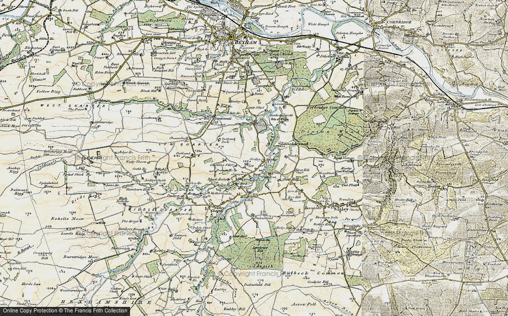 Old Map of Ordley, 1901-1904 in 1901-1904