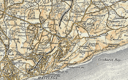 Old map of Ore in 1898