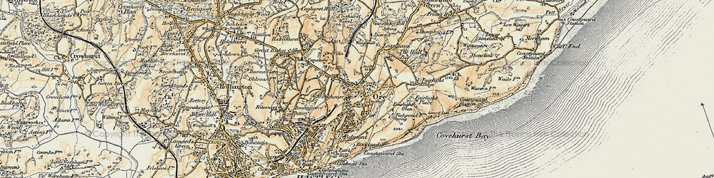 Old map of Ore in 1898