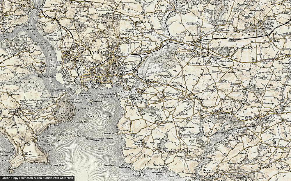 Old Map of Oreston, 1899-1900 in 1899-1900