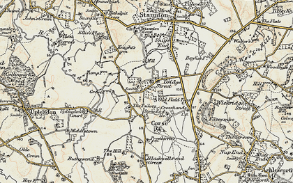 Old map of Oridge Street in 1899-1900