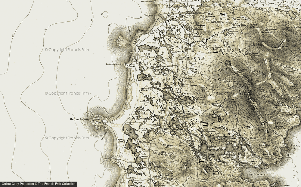 Old Map of Ormacleit, 1911 in 1911