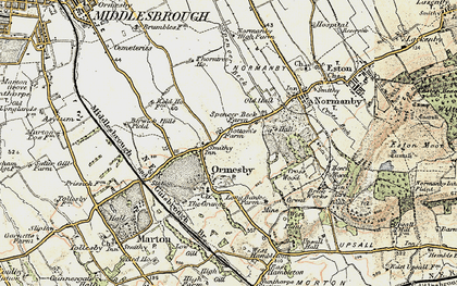 Old map of Ormesby in 1903-1904