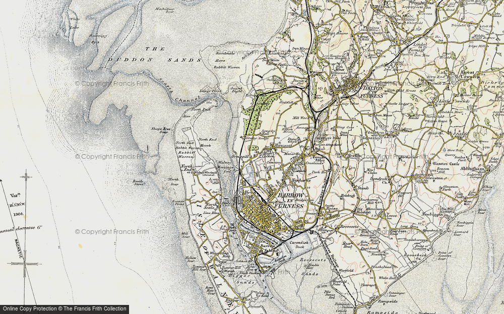 Old Map of Ormsgill, 1903-1904 in 1903-1904