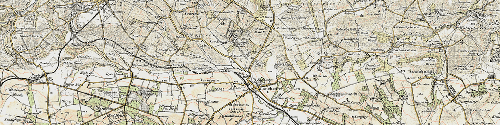 Old map of Ornsby Hill in 1901-1904