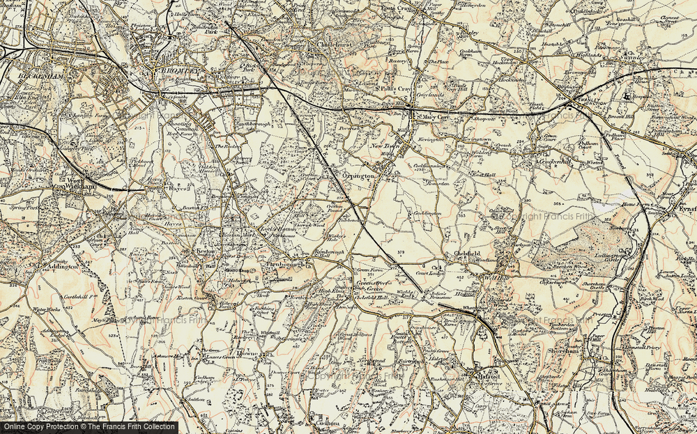 Old Map of Orpington, 1897-1902 in 1897-1902
