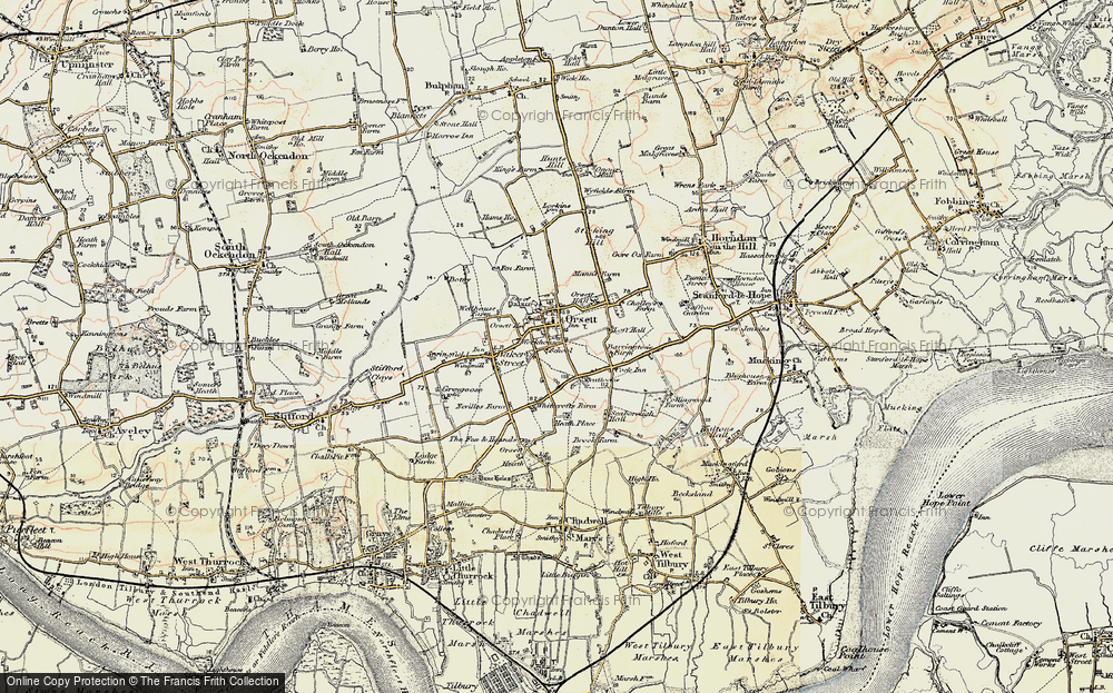 Old Map of Historic Map covering White Crofts in 1897-1898