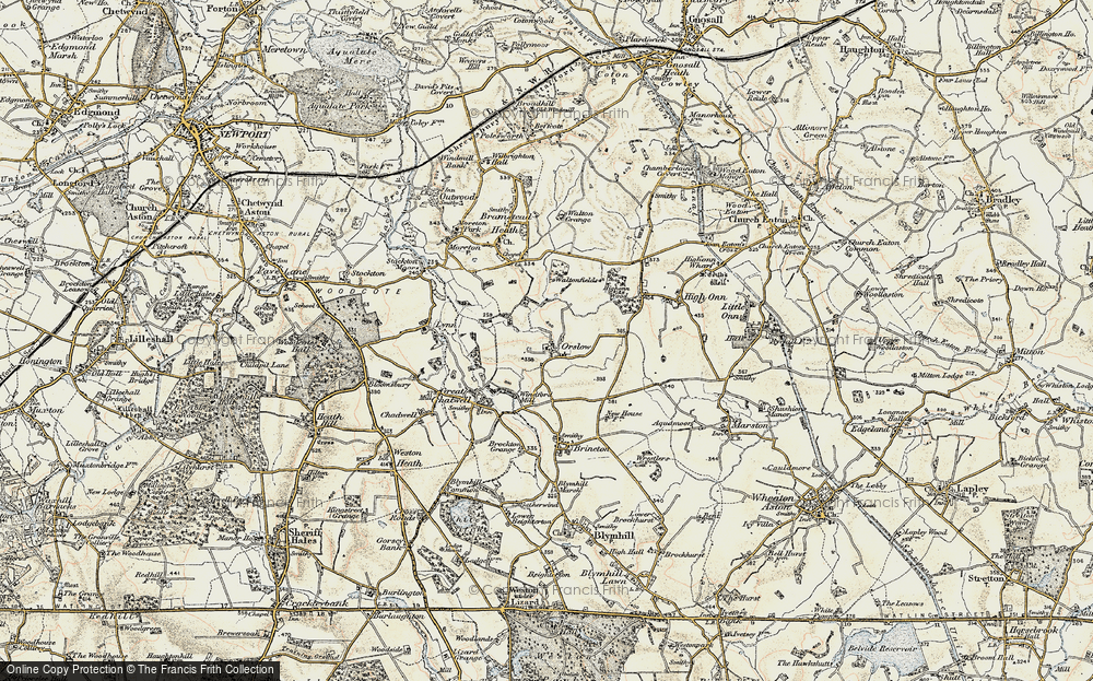 Old Map of Orslow, 1902 in 1902