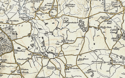 Old map of Orslow in 1902