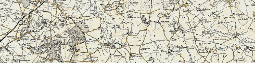 Old map of Orslow in 1902