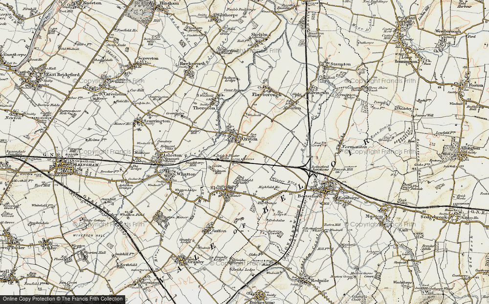 Old Map of Orston, 1902-1903 in 1902-1903