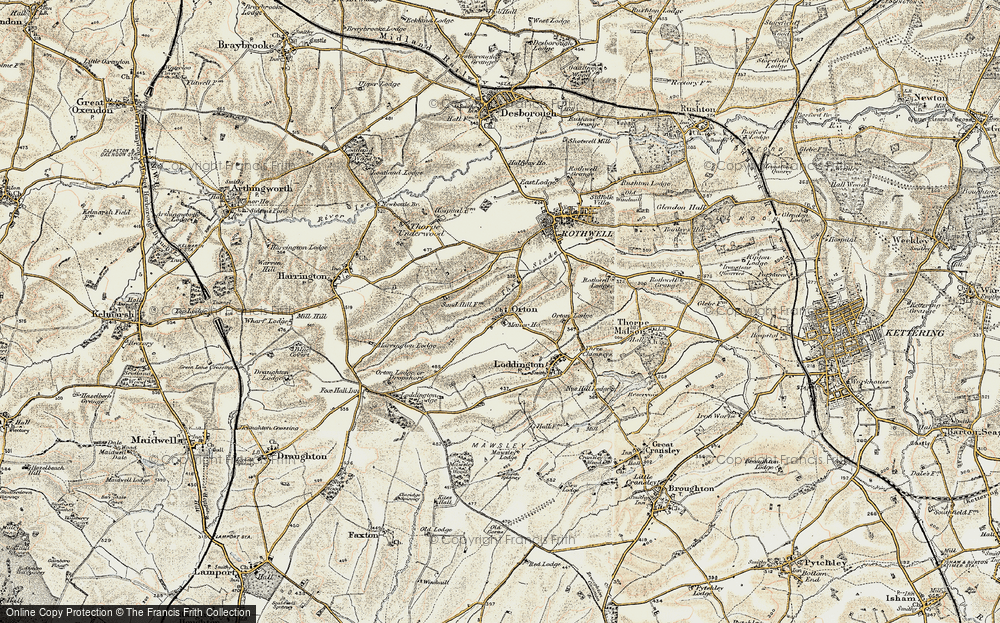 Old Map of Orton, 1901-1902 in 1901-1902