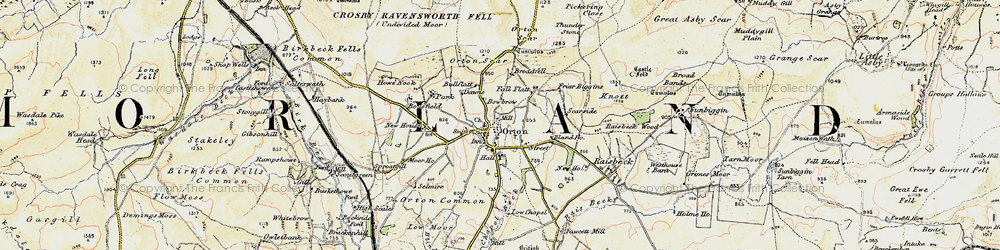 Old map of Orton in 1903-1904