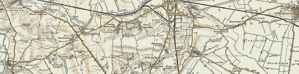 Old map of Orton Malborne in 1901-1902