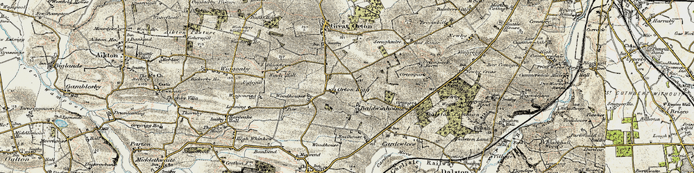 Old map of Orton Rigg in 1901-1904