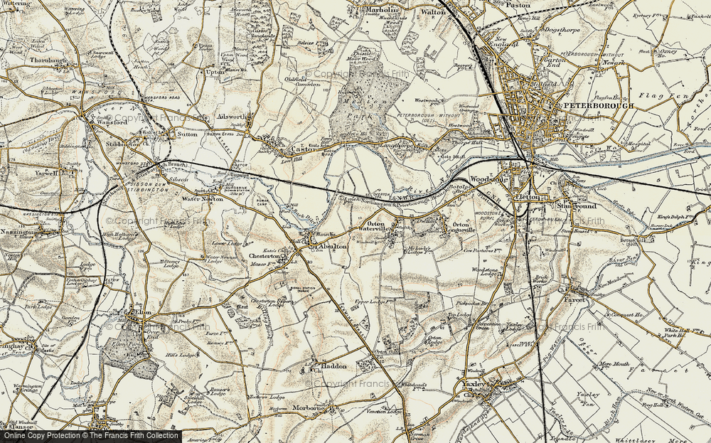 Old Map of Orton Wistow, 1901-1902 in 1901-1902