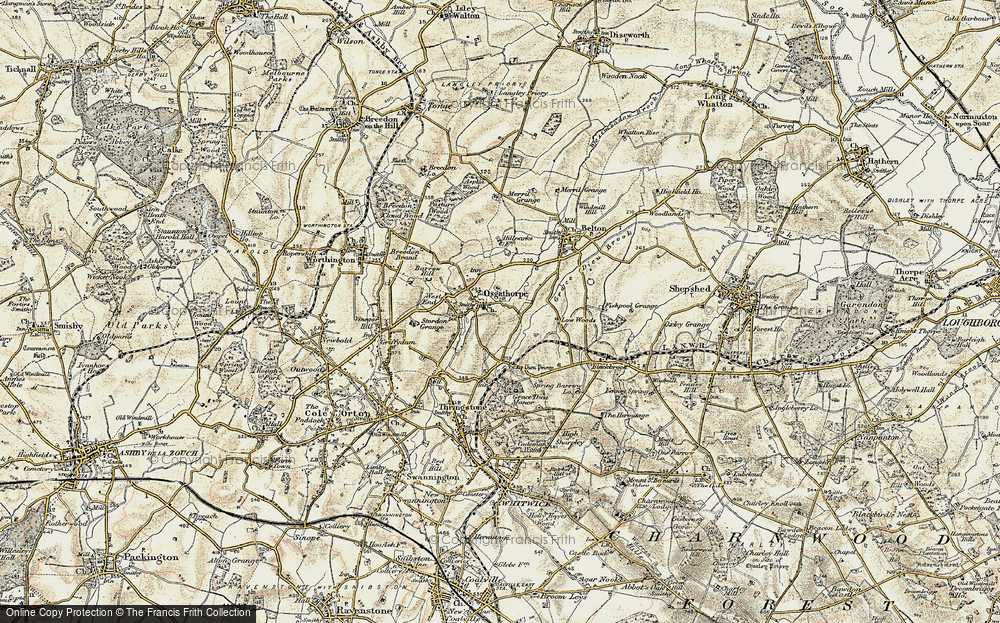 Old Map of Osgathorpe, 1902-1903 in 1902-1903
