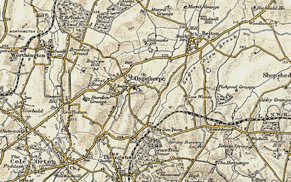 Old map of Osgathorpe in 1902-1903