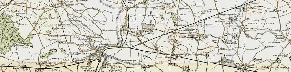 Old map of Osgodby in 1903