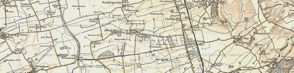 Old map of Osgodby in 1903