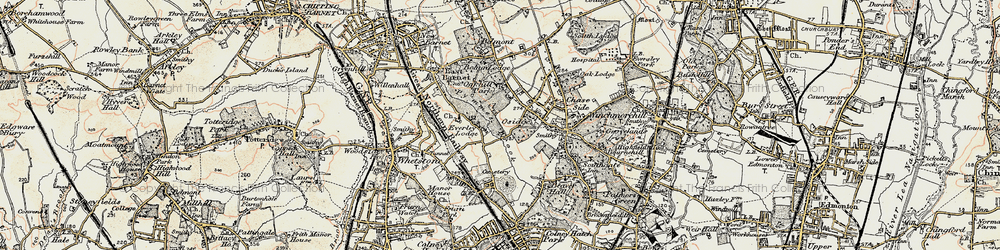 Old map of Osidge in 1897-1898
