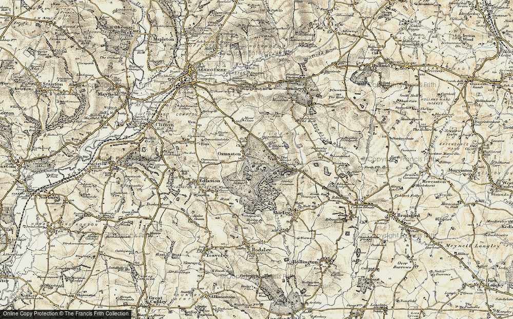 Old Map of Osmaston, 1902 in 1902