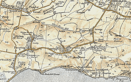 Old map of Osmington in 1899-1909