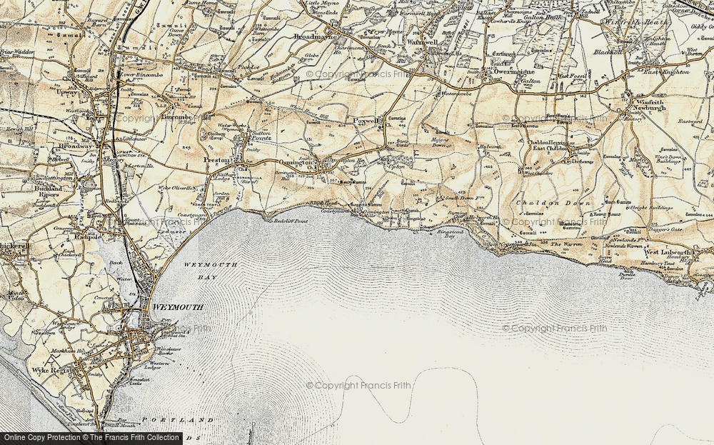 Old Map of Osmington Mills, 1899-1909 in 1899-1909