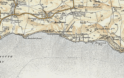 Old map of Osmington Mills in 1899-1909