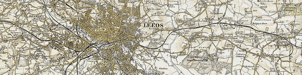 Old map of Osmondthorpe in 1903