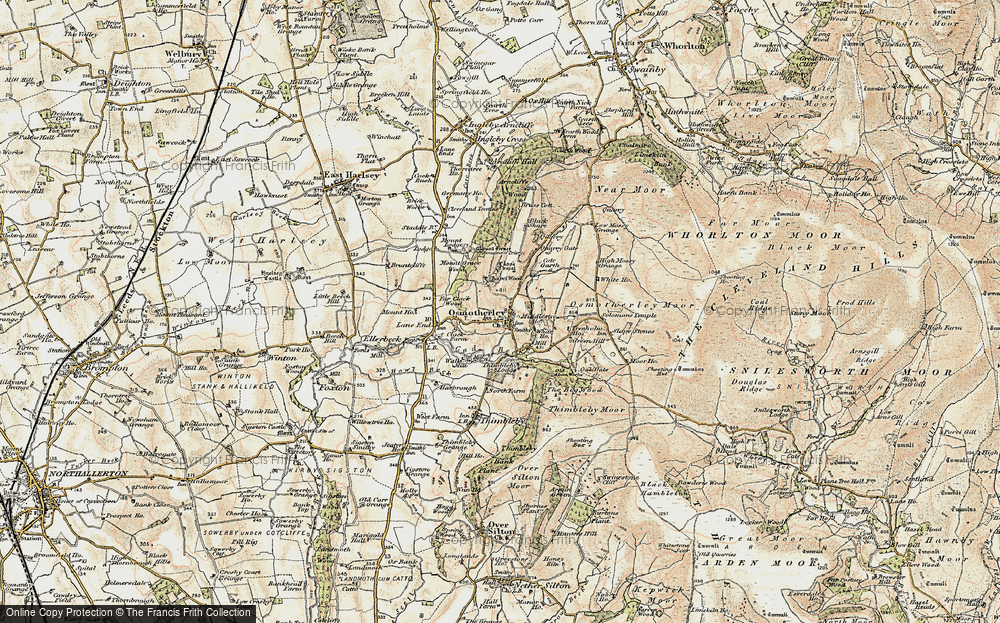 Old Map of Osmotherley, 1903-1904 in 1903-1904