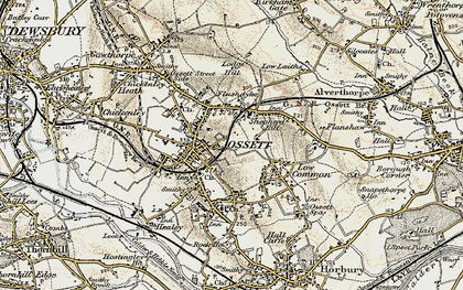 Old map of Ossett in 1903