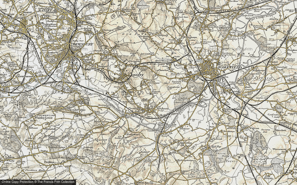 Old Map of Ossett Spa, 1903 in 1903