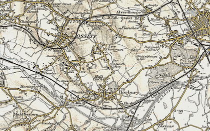 Old map of Ossett Spa in 1903