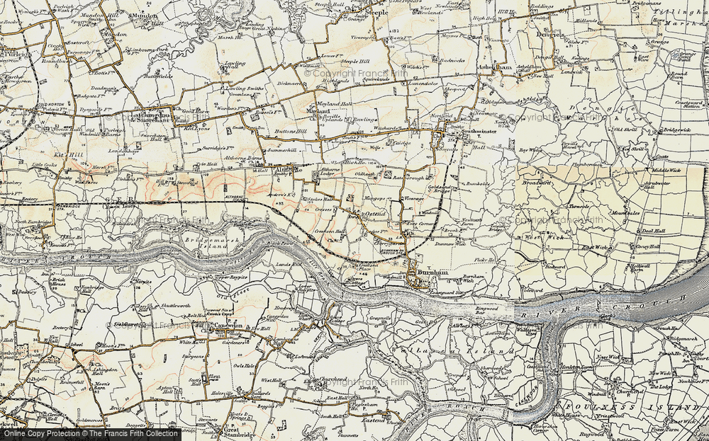 Old Map of Ostend, 1898 in 1898