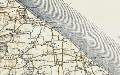 Old map of Ostend in 1901-1902