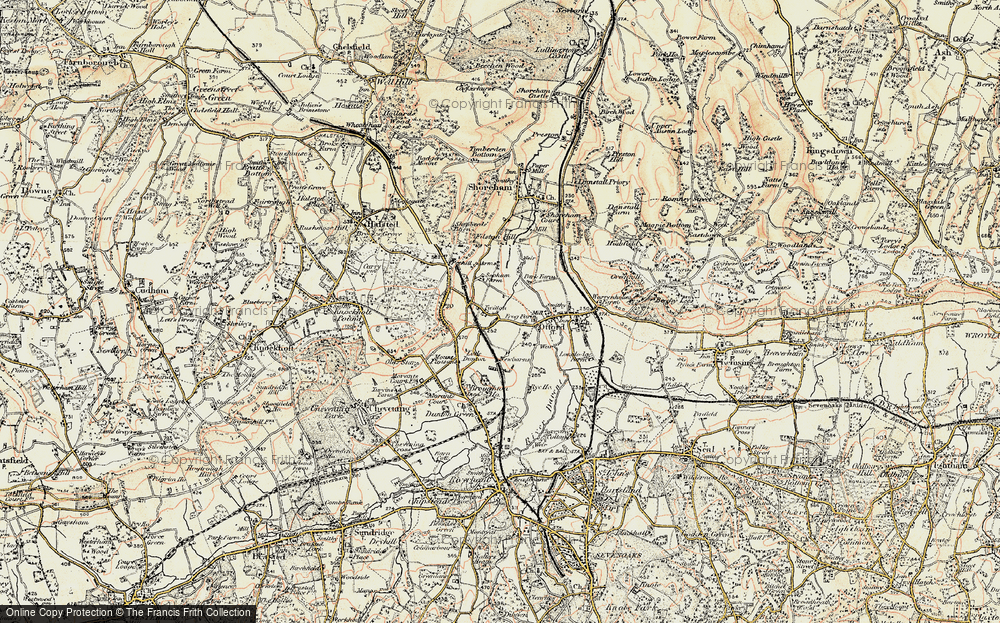Old Map of Otford, 1897-1898 in 1897-1898