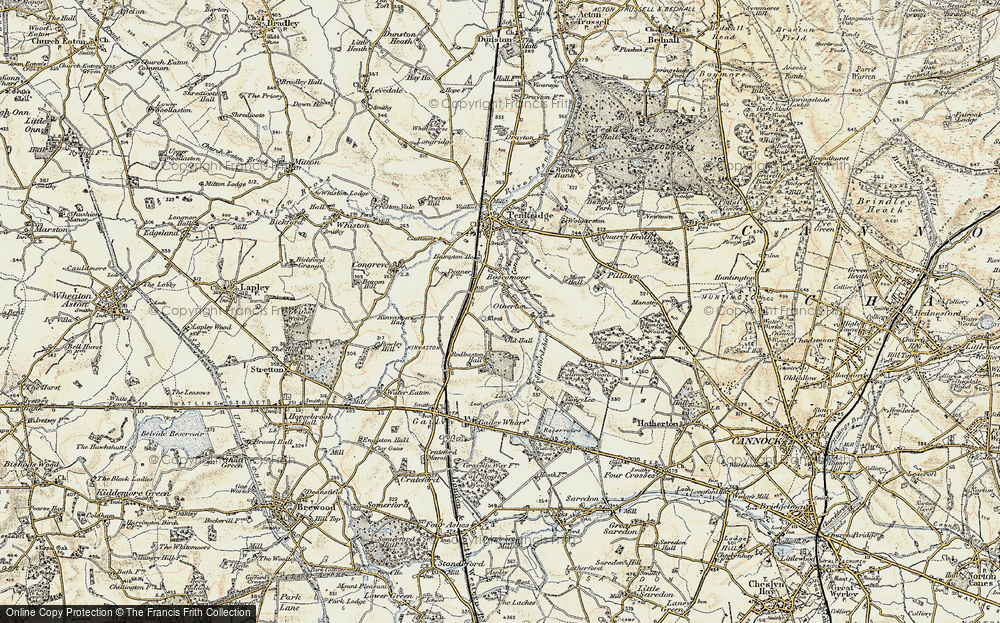 Old Map of Otherton, 1902 in 1902