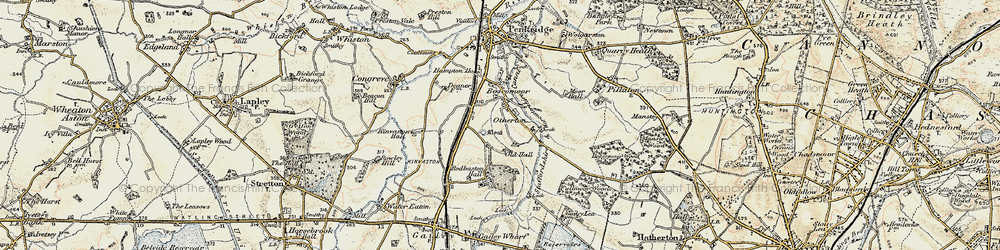 Old map of Otherton in 1902