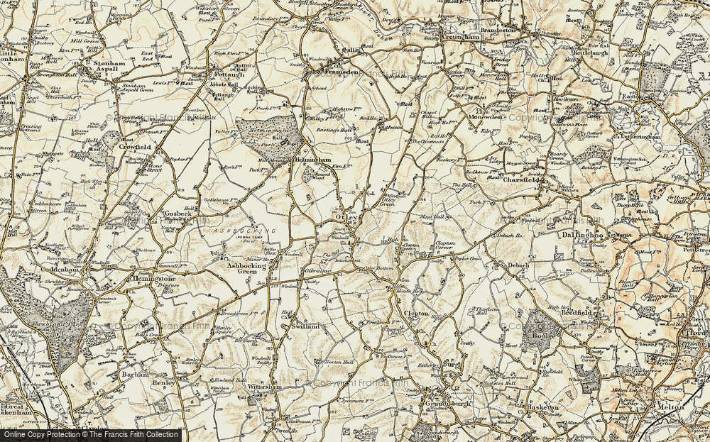 Old Map of Otley, 1898-1901 in 1898-1901
