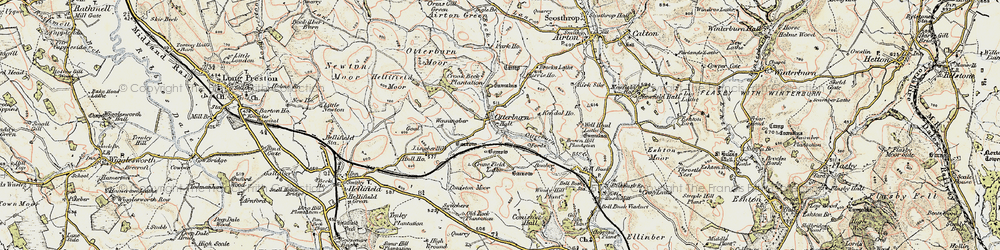 Old map of Airton Green in 1903-1904
