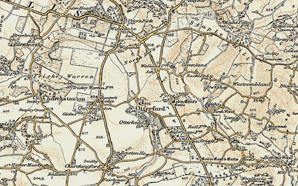 Old map of Otterford in 1898-1900