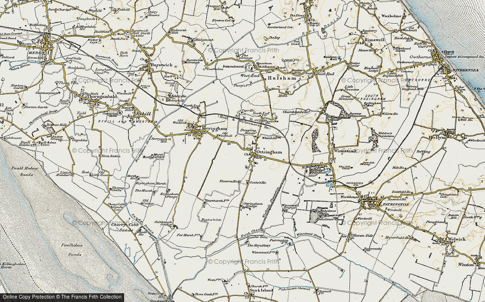 Old Map of Ottringham, 1903-1908 in 1903-1908