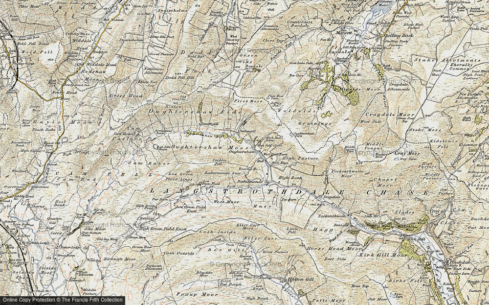 Old Map of Historic Map covering Woldside in 1903-1904
