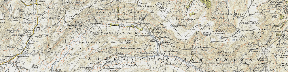 Old map of Woldside in 1903-1904
