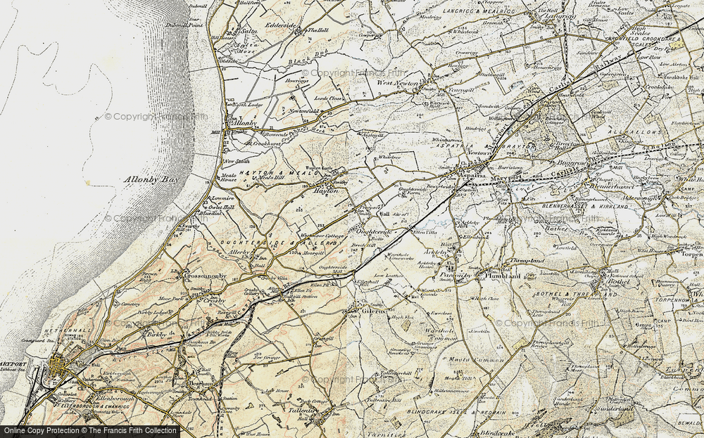 Old Map of Historic Map covering Tilekiln Cott in 1901-1904