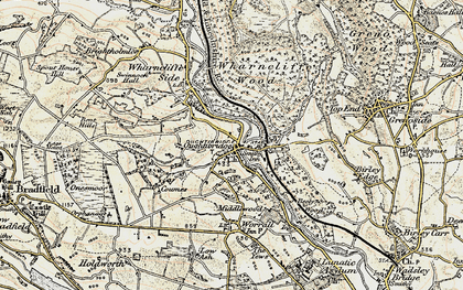 Old map of Oughtibridge in 1903