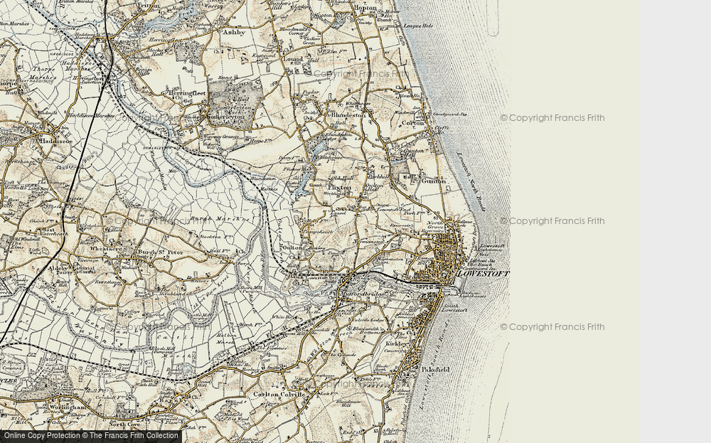 Old Map of Oulton, 1901-1902 in 1901-1902