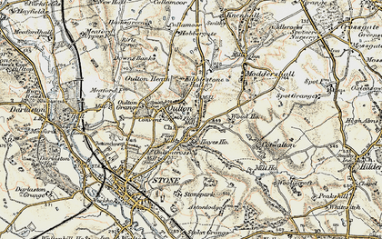 Old map of Oulton in 1902