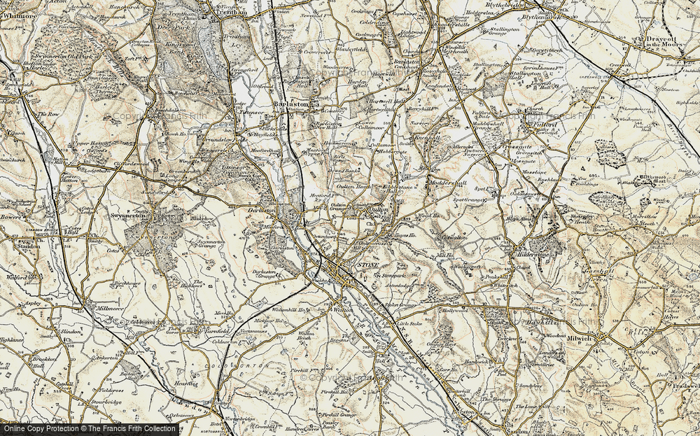 Old Map of Oulton Grange, 1902 in 1902